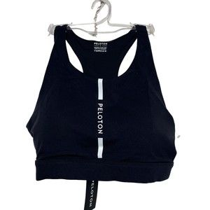 Peloton Women's Here Now High Neck Sports Bra Black FA121 Size Large